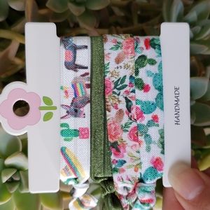 Cactus Donkey Hair Ties Floral Nopal Donkey Lover Western Country Farm Girl Asno